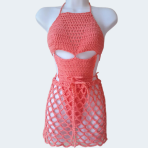 Coral Monokini Swimsuit [available in various colours]