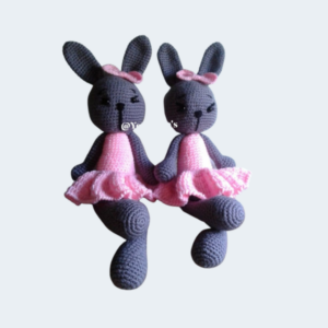 Miss Bunny Crochet Stuffed Toy
