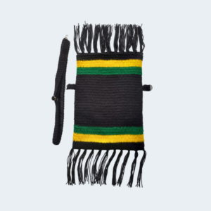 Crochet Jamaica-themed Crossbody Bag [Square]